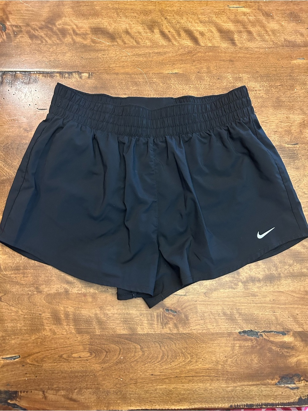 Nike Black Dri‑Fit Athletic Shorts with Subtle Reflective Swoosh - Picture 2 of 4